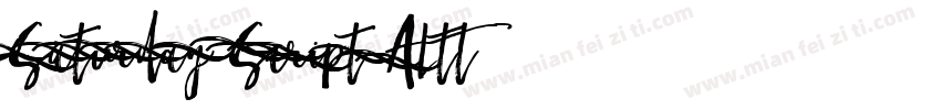 Saturday Script Alt1字体转换